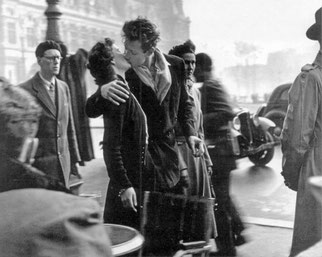      El beso frente al hotel de Ville -  Robert Doisneau     Maestros de la fotografía  DECAPÉ arte digital