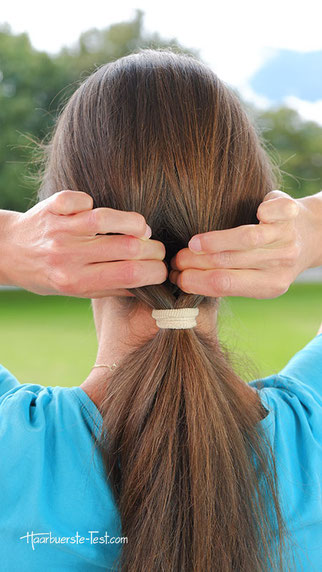 Wellen Zopf, Wellenfrisur, einfache Frisur für lange Haare