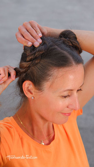 haare dutt lässig