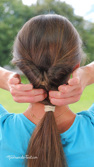 Wellen Zopf, Wellenfrisur, einfache Frisur für lange Haare