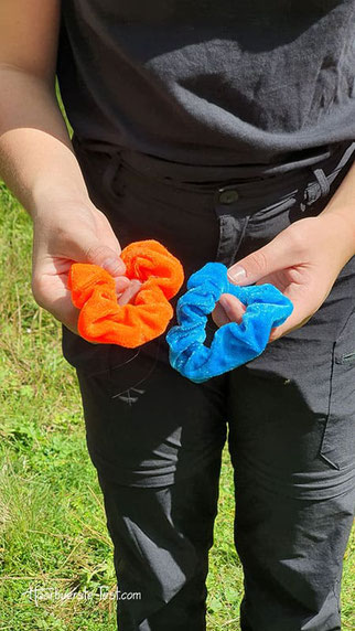 bunte scrunchies