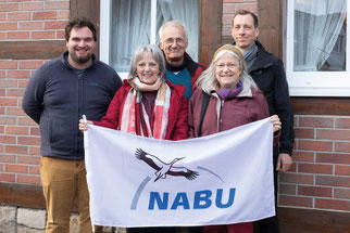 Für mehr Natur rund um Schöppenstedt: Beisitzer Paul Pukropski und Gaby Darley, der stellvertretende Vorsitzende Udo Herbst, Kassenwartin Ursula Kleber und der NABU-Vorsitzende Heiko Weber (von links).  Foto: Tobi Wagner