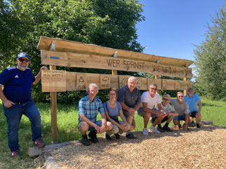 Einweihung Sprunggrube - Foto: Albert Brodbeck/NABU Metzingen