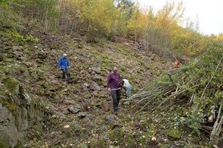 NABU-Rheingau im Steinbruch Assmannshausen