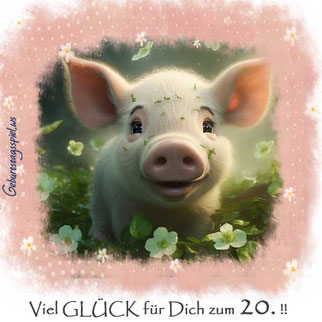 Viel Glück für Dich zum 20. Geburtstag!