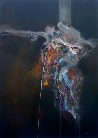couple Acrylique sur toile dim116cmx81cm