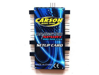 Carson 990900000, Setup Card