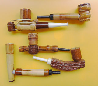 bamboo tobacco smoking pipe shag tobacco pipe 手巻タバコ用パイプ hand madepipe 