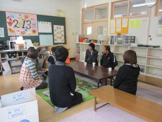 放課後児童クラブの活動内容と子供たちの現状をお話し頂きました