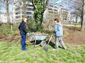 Fütterung im Johannapark. Foto: NABU Leipzig