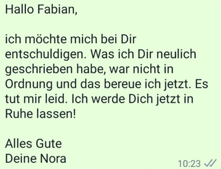 Ex ignoriert mich, blockiert mich aber nicht!