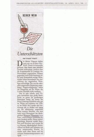 stuart pigott schreibt in der faz über wassmann wein