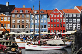 Kopenhagen am Kanal Nyhavn
