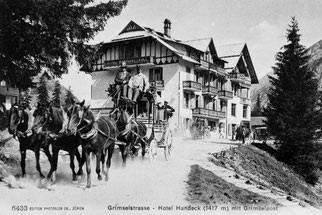 Postkarte vom Hotel Handeck. ETH-Bibliothek Zürich, Bildarchiv, Fel 004690-RE, gemeinfrei.
