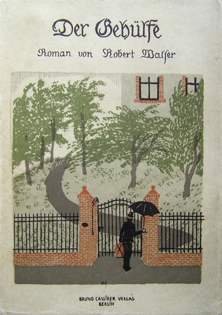 Robert Walser - Der Gehülfe, Erstausgabe 1909, Foto: Wikipedia, Gemeinfrei