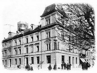 Ehemaliges Postgebäude an der Seevorstadt 66. Foto: Postkartensammlung der Stadtbibliothek Biel.