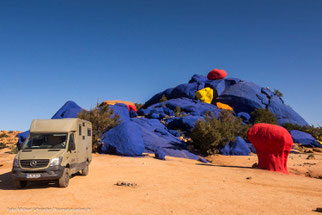 Die "Blauen Steine" bei Tafraoute