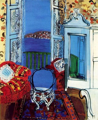 ꧁ Raoul Dufy, Fenêtre ouverte à Nice, 1928 ꧂