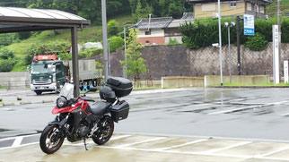 P-05　帰路：道の駅やましろ村　バイクどころか人もいない。
