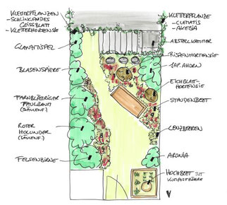 Naturgarten skizze