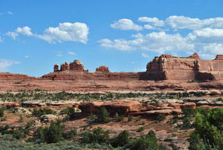 Felsformationen im Arches bei der mietwagenreise usa 