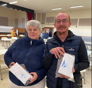 Les vainqueurs du concours : Anne-Lise et Stéphane.