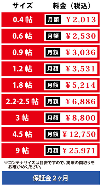 岐阜大垣島里貸コンテナレンタル収納スペース貸倉庫トランクルーム荷物預かり