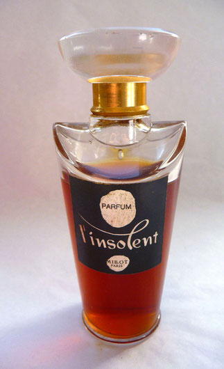 F. MILLOT - L'INSOLENT PARFUM : MINIATURE OU FLACON 1ère TAILLE