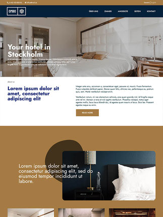 Hotel website jimdo-template