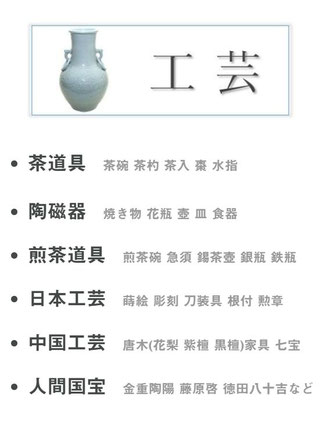 工芸買取品目