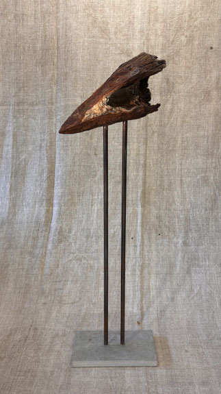 Wolfgang Wallner Kraftobjekte und Skulpturen, Hall in Tirol, bird of prey, Skulptur