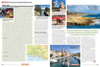 Hors d'œvre: Markt Martigues / Unsterblich: Van Goghs Pont de Langlois / Literarisch: Mühle von Daudet, Fontvieille / Kein Ponyhof: Gardians in Saintes-Maries / Sturmerprobt: Sausset-les-Pins / Ciao Italia: Martigues, das Venedig der Provence