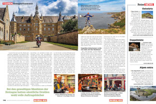 Frauensache: Abbaye Saint Michel de Kergonan Bénédictines in Plouharnel bei Carnac / Leckere Wegzehrung: Sardinen aus Quibéron /Nicht wackeln am Pointe de Brézellec /Lustige Lutscher: Maison d'Armorine in Quibéron / Resto-Hôtel Le Mutin Gourmand