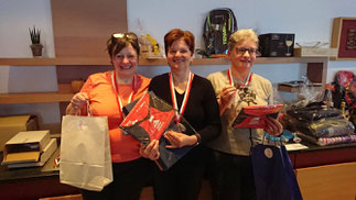 Kat. Damen 2.Rosa Pflug, 1.Ulrike Drexler, 3.Margareth Pichler