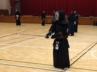 昨年の関西学連剣友剣道大会(ＯＢ大会)優勝メンバーとしての活躍が記憶に新しい石田先輩。