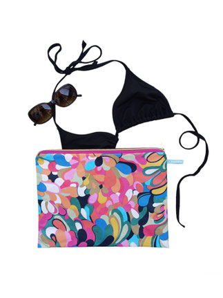 Wet Bag Bikinitasche psychedelisches Muster