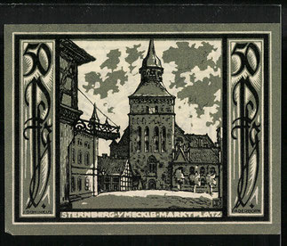 VERSO. " Billet nécessité Sternberg 1922 ". 50 Pfenny.