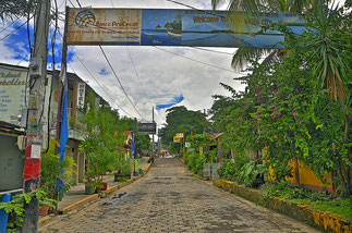 Die Hauptstraße von Mojogalpa...