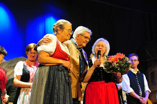Ilse Faltermeier, Karl B. Kögl und Margot Wolf: Große Freude über den tollen Erfolg