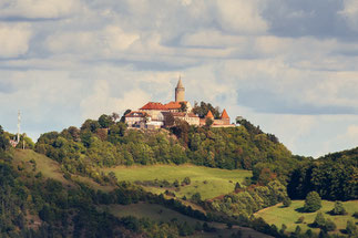 Blick auf die Leuchtenburg bei Kahla