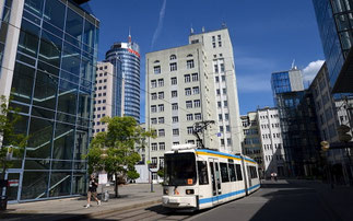 Das ehemalige Zeiss-Gelände in Jena, Station beim Szadtrundgang "Jena erleben"