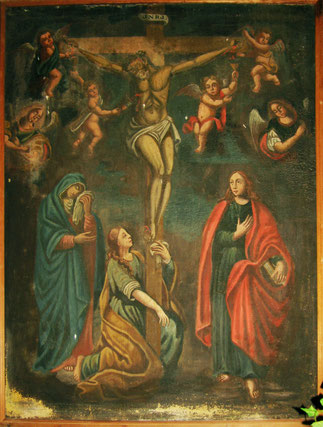 Lento - Eglise Sainte-Marie-Madeleine - Crucifixion - Giacomo Grandi 1642-1772 (actif)