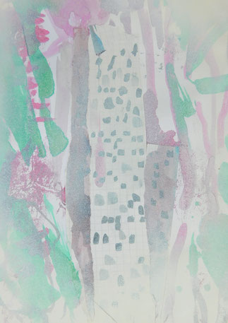 Birke, Collage, 2023, 29,7 x 21 cm