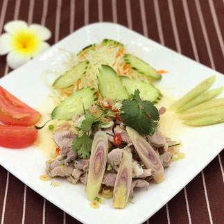 タイレストランSala Sala風豚肉のレモングラスあえ