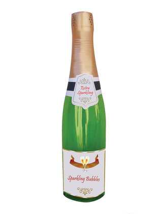 Opblaasbare Champagnefles Sparkle € 4,95 76cm 