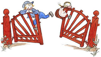 "Emil och Ida hänger på grinden" © Björn Berg/Bildmakarna Berg 