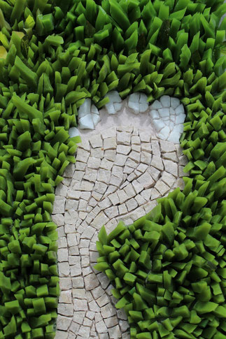 Barefoot - Travail en cours - Sylvie Foisel-Guigues Mosaïques - 2020