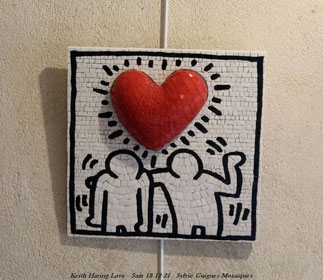 Keith Haring Love - Sylvie Guigues Mosaïques -18-12-21 - 3