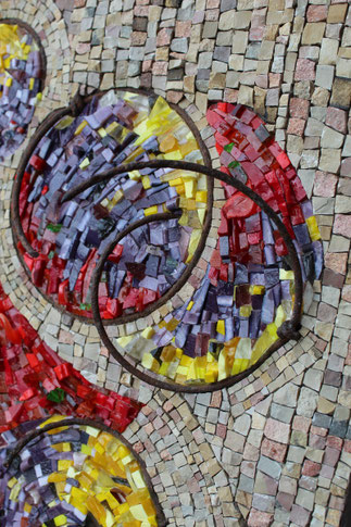 Les Cages ouvertes - Détail - Sylvie Foisel-Guigues Mosaïques - Mai 2020