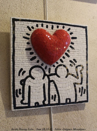 Keith Haring Love - Sylvie Guigues Mosaïques -18-12-21 - 1